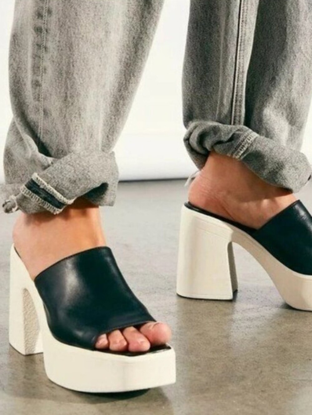 Free People Zoe Platform Slide Sandals 40